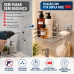 Porta Shampoo com Saboneteira Dupla Face 3M - Prata