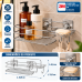 Porta Shampoo com Saboneteira Dupla Face 3M - Prata