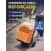 Carrinho 150 Kg de Carga Preto Ajustável e Reforçado