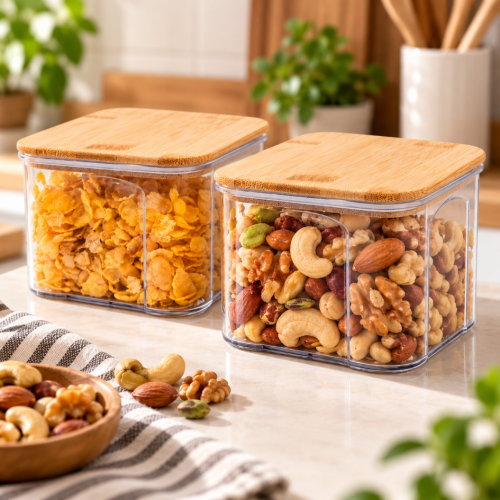 2 Potes de Acrílico 650 ml - Oikos