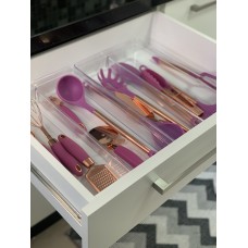 Organizador Retangular Modular com Divisória Multiuso 