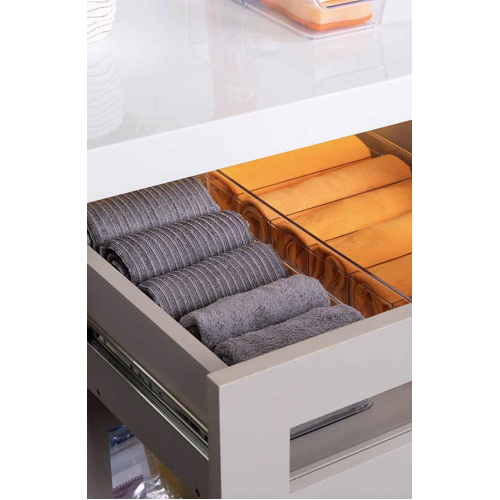 Colmeia Organizador em Acrílico com Divisória 40,5 x 13,5 x 7,5 cm 