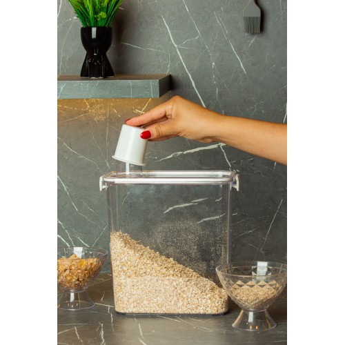 Dispenser para Mantimentos e Líquidos 3390 ml Hermético com Trava