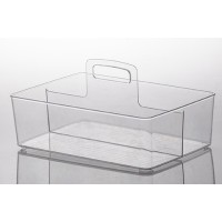 Organizador Retangular com Divisória e Alça - 33 x 22 x 18 cm