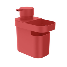 Dispenser de Detergente e Organizador de Pia - Vermelho 