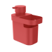 Kit Cozinha Vermelho Lixeira 4,7 Litros 