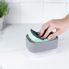 Dispenser de Detergente e Porta Esponja - Chumbo 