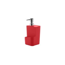 Dispenser para Detergente e Esponja - Vermelho 