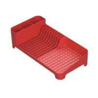 Escorredor de Louça Compacto - Vermelho