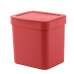Kit Cozinha Vermelho Lixeira 4,7 Litros 