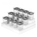Organizador de temperos Multinível - Kit 12 potes