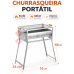 Churrasqueira Portátil Tamanho Família A Carvão Pés Dobráveis Churrasqueira Portátil Tamanho Família A Carvão Pés Dobráveis
